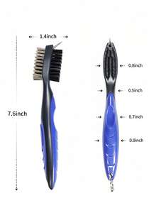 Golf Club Brush Groove Cleaner With Retractable Zip-Line Golf Cleaning Brush For Golf Bag Multiple-Use Golf Club Cleaner Tool For Men Women Practical Golf Gifts For Golf Beginner Golf Enthusiast Portable Small Golf Essential Accessories - Multicolor - View 12