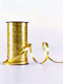 1 Roll Rainbow Curly Ribbon - Shiny Metallic Ribbon, Multicolor, Gold, Silver Options, Suitable For Gifts, Balloons, Weddings, Birthdays, Halloween, Christmas Decorations, Gift Wrapping, Bouquet Flower Packaging Supplies, Multi-Color Craft Materials - Laser - View 12