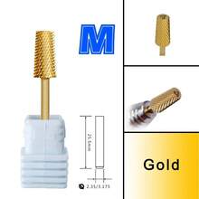 6.6mm Large Trapezoidal Tapered Barrel-Shaped 3-Color Tungsten Carbide Nail Drill Bit - Silver - View 14