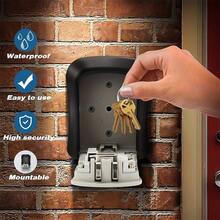 1pc Flip Key Lock Box With Sliding Cover, Durable Metal & Plastic Structure, Customizable Combination Lock, Suitable For Home, Hotel, Emergency, Travel, Decoration, Back To School, Birthday Gift - Multiple Styles - View 3