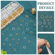 12-Grid Single Loop Jump Rings, 900pcs Mixed 4-10mm Assorted Size, Suitable For DIY Jewelry Making, Bracelet And Earring Craft Materials - Jump Ring - View 4
