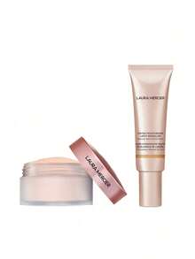 Laura Mercier [Bundle] Translucent Loose Setting Powder Tone Up Rose 6 G + Tinted Moisturizer Light Revealer 3N1 Sand 50 Ml - Rose+3N1 Sand - View 1