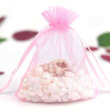 10/100pcs Organza Gift Bags, Jewelry Pouches, Small Mesh Bags With Drawstring, For Packaging Transparent Bags, Bags With Drawstring, For Packaging Transparent Bag…Jewelry Bags, Small Gifts, Wedding Favors,Organza Candy Bags, Wedding Candy Table Decor - Multicolor - View 16
