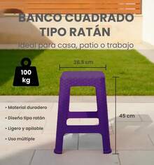 Table Benches - Purple - View 1