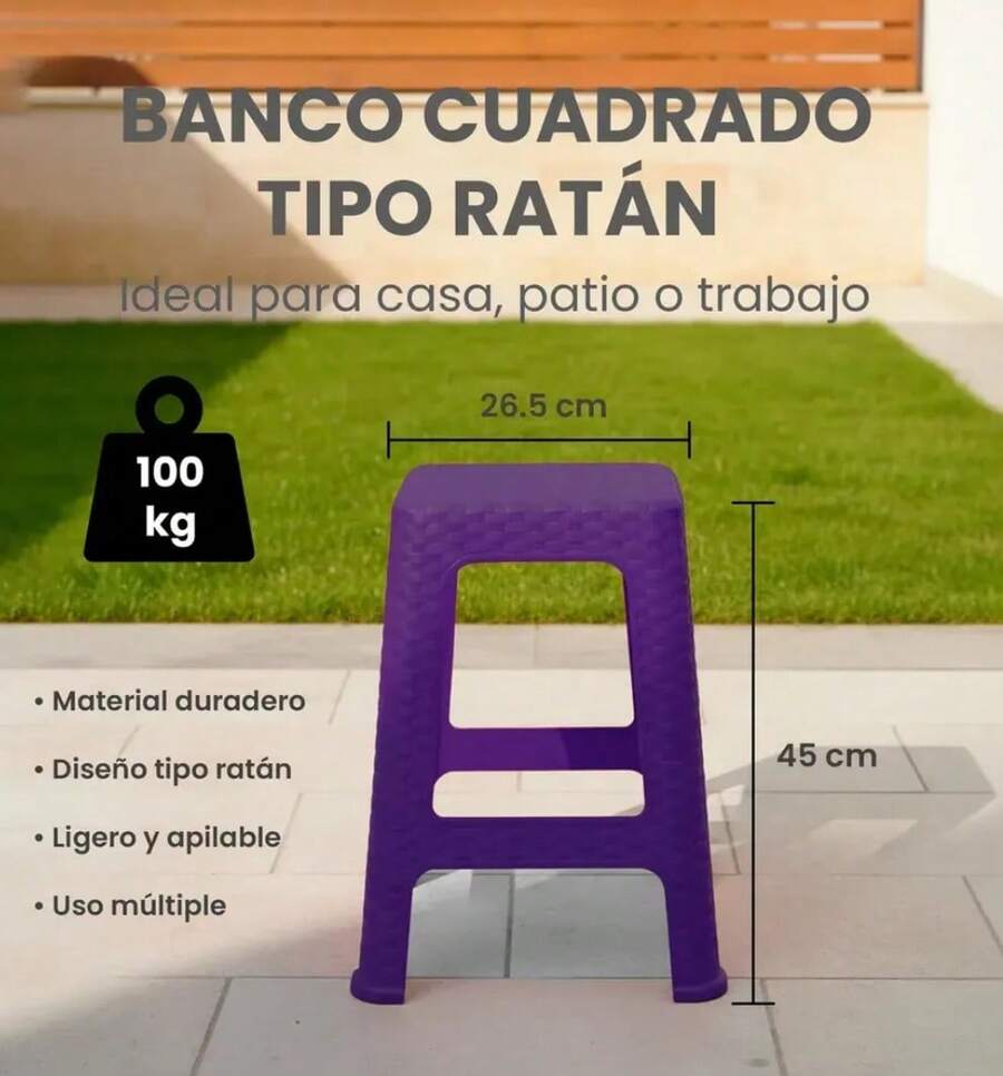 Table Benches - Purple - View 1