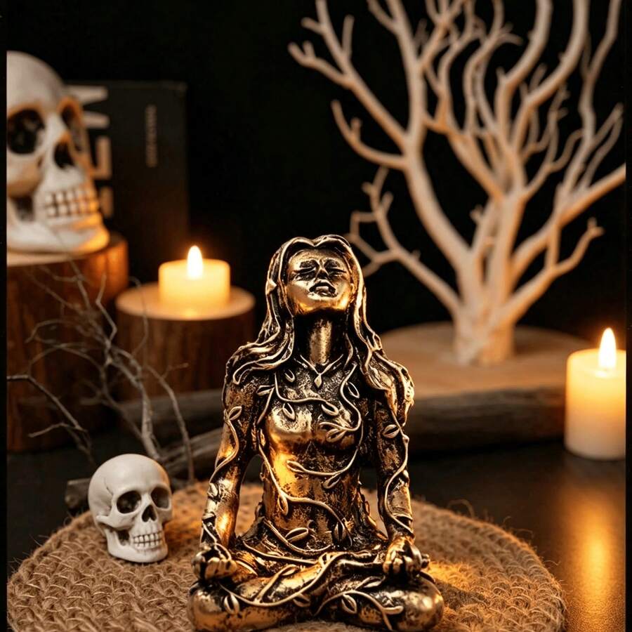古希臘神話蓋亞迷你大地之母女神雕像 手工家居裝飾小擺件 - B - 查看 1