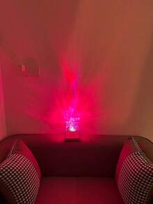 1pc 16-Color Water Ripple Aurora Night Light, Square Projection Lamp With Touch/Remote Control, USB Powered, Suitable For Bedroom And Outdoor, Decorative Projection Light, Party Lighting, Vibrant Colors, Compact Design, Party Planner - Multicolor - View 7