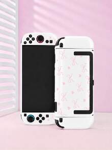 適用於 Switch 遊戲主機配件，蝴蝶結與標語圖案，相容於 Switch NS/Switch OLED/Switch 2025 保護殼、收納袋，送給 Switch 玩家的最佳禮物，情人節告白/春季浪漫禮物 - 彩色 - 查看 13