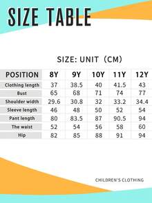 Tween Girls Slogan Print Round Neck T-Shirt And Contrast Stripe Bow Decor Long Pants - Black - View 7