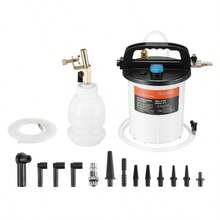 Brake Bleeder Kit, 3L Brake Fluid Extractor With 1L Siphon Refilling Bottle 13 Hose Connectors, Complete Brake Fluid Bleeder Kit With Extended Silicone Hose Handle, Fit Most Vehicles - Default - View 8