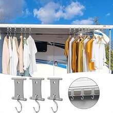 4-8pcs Camping Awning Hook Clip, RV Tent Hanger, Perforated Light Hanger, Suitable For Camping Vehicle Accessories - A - View 1