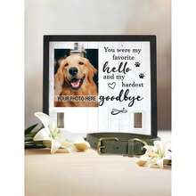 Pet Memorial Photo Frame: Pet Photo Standing Display Stand (Collar Not Included) – Pet Loss Memorial Gift With Clip, Black Pet Memorial Photo Frame: Cat Dog Memorial Photo Frame (Collar Not Included) – Pet Loss Memorial Gift, Collar Photo Frame - one-size - View 4