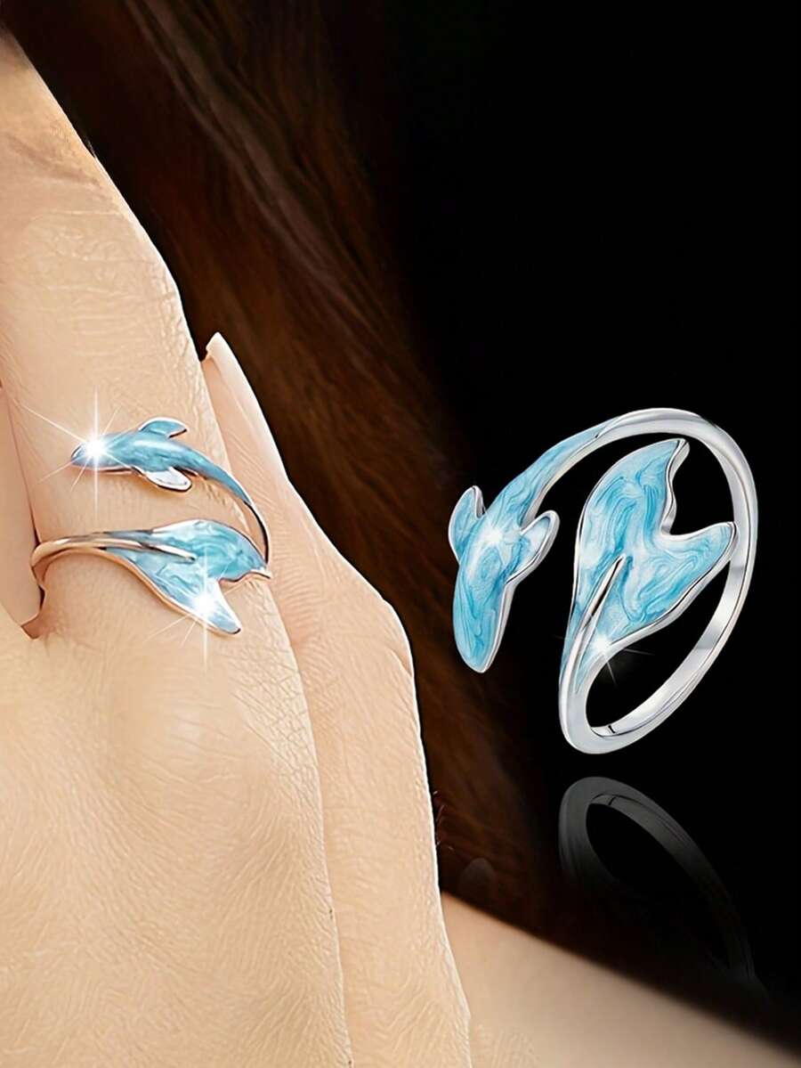1pc Cute Ring Women Wedding Engagement Party Jewelry Valentine's Day Gift - 4# - View 1