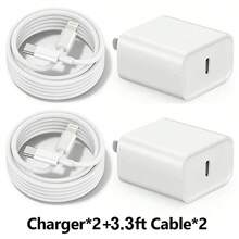 30W Apple Fast Charging Kit [USB C Wall Charger Wall Plug US Plug + 3.3ft/100cm Type C To Lightning Cable Apple IOS System Data Transfer Data Cable] Compatible With IPhone 14/13/12/11/XR/XS/XS Max Series Phone Adapter Kit - US A Type Plug(110-127V) - View 14
