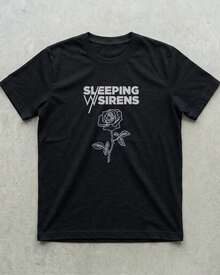 Metalcore Sleeping With Sirens Soft Cotton Fan Printed Tee Women's T-Shirts - 黑色 - 查看 1