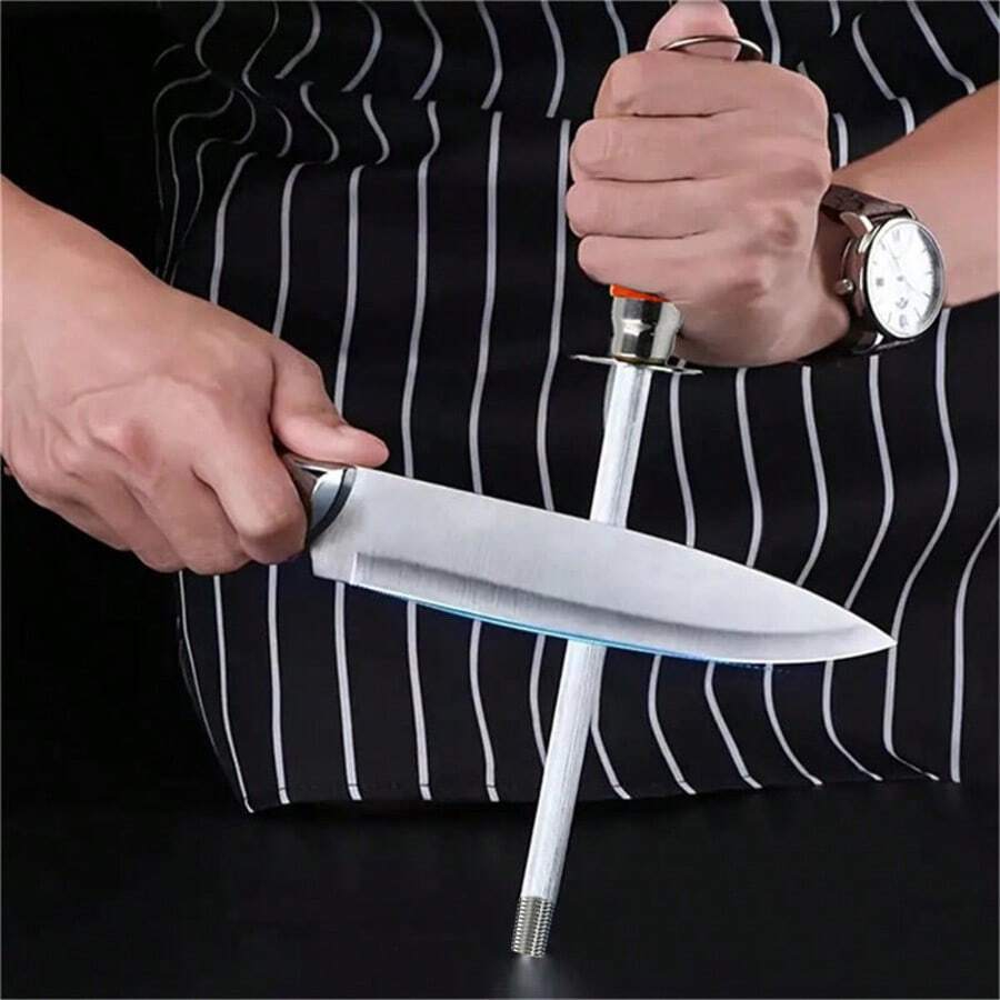 Carbon Steel Knife Sharpener With Hanging Hole, Kitchen Tool - Multicolor - View 1