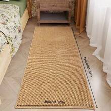 1pc Faux Sisal Rug, Thickened Rug, Highly Rated Rug, Pineapple Ring Rug, Thickened Dust-Proof Rug, Door Mat, Living Room Rug, Kitchen Mat, Bathroom Mat, Decorative Rug - Brown - View 9