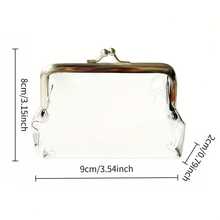 1pc New Transparent Coin Purse Makeup Bag Handbag Storage Pouch Small Gift Bag Clear Convenient Lightweight Durable - Multicolor - View 11