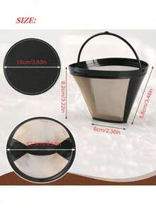 1PC/1SET Reusable Coffee Filters For Permanent Filter For Coffee Maker For Filter Basket(Coffee Filter And Coffee Coaster),Coffee Machine Accessories - Multicolor - View 7