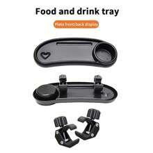 1 pieza Bandeja negra para cochecito de bebé, accesorio universal para cochecito desmontable para comer, apta para uso diario y salidas - Negro - Ver 4