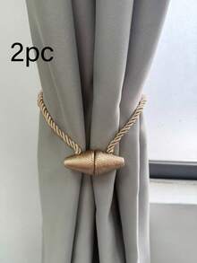 2pcs Magnetic Curtain Tie Backs, Curtain Tie Back Buckles, Curtain Fixing Hooks, Suitable For Home, Bedroom, Office Decoration Curtains - Cone Style - View 11
