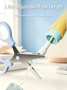 7-Color Bamboo Knot Jump Rope, Soft TPE Material No Knotting No Tangling, Comfortable Handle Grip, Adjustable Rope Length, Suitable For Beginners Fitness And Physical Test Training - Multicolor - View 4
