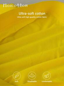 Norcotton 1pc Men's Yellow Pure Cotton Boxer Shorts - Yellow - View 6