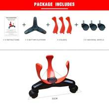 Sideways Low-Center Dribbling Sliding Clamps Basketball Training Equipment Improve Skills Agility Coordination Training Kit Suitable For Basketballs Of Size 5, 6, And 7 - Red - View 6