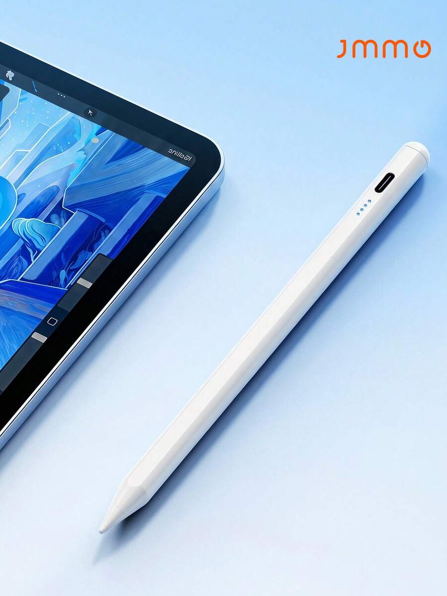 JMMO 1 pieza Lápiz táctil capacitivo universal, compatible con Apple Pencil 1/2 - Rechazo de palma, fijación magnética multibanda, adecuado para iPad, tabletas Android y teléfonos - Multicolor - Ver 1