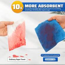 10/20pcs Microfiber Cleaning Cloth, Size:9.84" X 9.84", Ultra-Soft, High-Density Non-Abrasive Cleaning Towels For Cars, Glass, Kitchen, Reusable Rags,Random Color - Multicolor - View 9