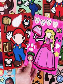 asmodee Mario Party Tablecloth, Waterproof And Oil-Resistant Dining Table Cover, High-Definition Pattern For Kids Birthday Parties And Themed Events - Multicolor - View 11
