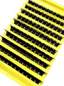 120Pcs Fluffy D Curl Cat Eye Lashes, 180D DIY Eyelash Clusters, Dense And Natural, Long-Lasting And Durable, Ultra-Light And Soft, Reusable, Suitable For Beginners, Daily Life, Parties, Travel, Music Festivals, Etc. Eyelash Clusters - D - View 4