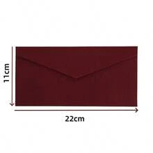 20/50pcs Long Linen Envelope, Wedding Invitation, Western-Style Business Invitation,High-Grade Linen Envelope, Friend Gift Card, VIP Invitation, Thick Linen Envelope, Popular Greeting Card Envelopes For Halloween And Christmas, Invitation Card - A - View 5