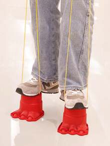 2pcs/Set - Outdoor Party Game Stilts, Sensory Integration Equipment, Balance Training, Home Outdoor Sports, Smiling Face Stilts - View 6