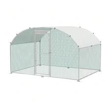 Heavy-Duty Walk-In Chicken Run With Galvanized Steel Frame – UV-Resistant Cover, Lockable Door, Quick-Assembly Poultry Enclosure For Chickens, Ducks, Rabbits & Guinea Pigs – Ideal For Backyard, Garden Or Lawn Use – Sturdy, Weather-Resistant Small Ani - 3x4m - View 4