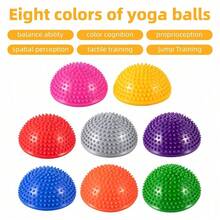 8-Pack Colorful Yoga Hemispheres, PVC Anti-Slip Foot & Muscle Massager For Fitness & Recovery - Mixed Colors - View 5