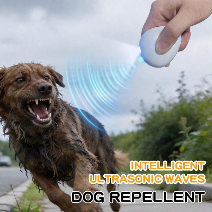 Ultrasonic Dog Repellent Anti-Barking Device, Portable Dog Barking Deterrent With Flashing Light, USB Rechargeable, Training Device For Aggressive Stray Dogs, Stop Neighbor's Dog Barking, Suitable For Dog Walking, Hiking, Outdoor, Applicable To All Dog Breeds - Multicolor - View 1