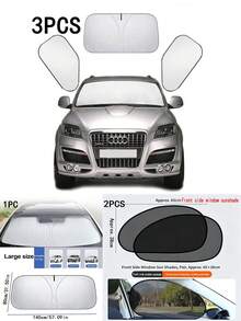 客製化汽車遮陽簾,優異防曬效果,可折疊便攜前擋風玻璃遮陽簾,適用於大多數車型,方便收納,隔熱保溫,汽車遮陽板,銀色塗層,防水防曬防塵耐寒,戶外全車罩,防雨雪防紫外線防風沙,加厚聚酯纖維車罩,國慶禮物,萬聖節禮物,聖誕禮物 - A - 查看 14