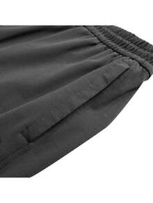MLB Men's & Women's BASIC SMALL LOGO COOLING JOGGER PANTS Embroidered Logo Cuffed Knit Casual Long Pants 3APTB1053-43CGD - Deep Charcoal Gray - View 3