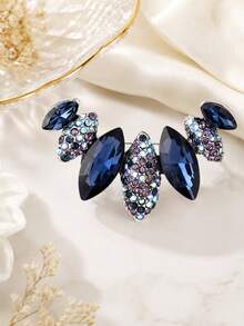 Fashionable Feather Rhinestone Personalized Brooch Accessory - Brooch - View 4