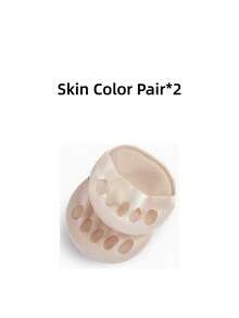 2 Pairs Women's High Heel Front Half Insoles, Toe Pads, Shock-Absorbing Sock-Style Toe Massage Pads, Shoe Accessories - Multi-color - View 14