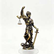 1pc 2D Flat High Definition Printed Non-3D Decorative Lady Justice Statue Home Decor Office Bookshelf Ornament Justice Fairness Equity Law Scales - 1PC - View 8