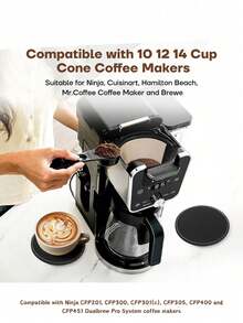 1PC/1SET Reusable Coffee Filters For Permanent Filter For Coffee Maker For Filter Basket(Coffee Filter And Coffee Coaster),Coffee Machine Accessories - Multicolor - View 5