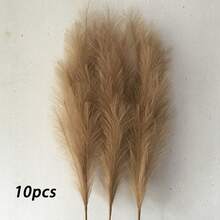100/80/60/50/30/20/10/8/6/5/3/1pc, 97/55cm, Artificial Reed Grass, Reed, Used For Floor Vase, Vase Filler, Bohemian Country Farmhouse Home Decor, Wedding Party Decoration, Valentine's Day, Birthday, Graduation Gift - Beige Gradient - View 17