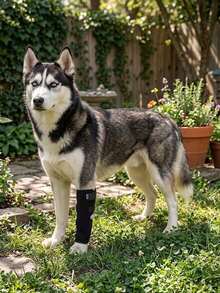1pc Dog Post-Surgery Recovery Knee Brace, Black Leg Recovery Bandage, Joint Protector, Post-Surgery Protective Product, Used To Support Dog Joints, Relieve Pain, Assist Wound Healing And Improve Joint Instability, Pet Supplies - Multicolor - View 7