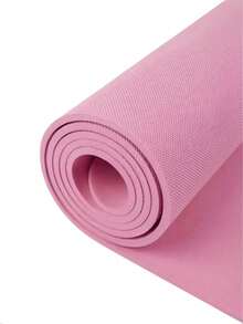 1pc 173*61*0.3cm EVA Yoga Mat, Pilates Solid Color Floor Mat, Suitable For Yoga, Pilates, Plank Exercise, Fitness Equipment, Yoga Mat, Gymnastics, Sports, Workout, Gym, Home Workout, Etc., Perfect Gift For Mother's Day, Birthday And Other Occasions - Pink - View 8