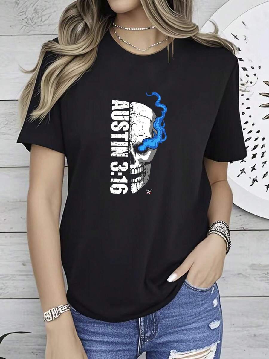 Women T-Shirts - 黑色 - 查看 1
