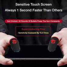12PCS [] Finger Sleeves For Mobile Gaming, 0.3mm Carbon Fibre, Anti-Sweat Knitted Fabric, Comfortable Finger & Thumb Covers For More, Suitable For Most Gamers. - Red - View 6