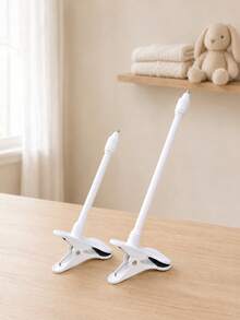 1pc Baby Solid Color Clip-On Fixed Monitor Handle, Drill-Free Wall-Mount Flexible Arm Camera Bracket, Soft Tube Camera Gimbal Mobile Hemisphere Monitor Stand, Suitable For Daily Home Baby Care - Multicolor - View 6