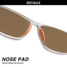 3pcs New Spring/Summer Limited Edition Rectangular Color Block Frame Tea/Grey Lens Reading Glasses, Fashionable TR Temple Design, Essential For Office And Reading, Comfortable Fit Magnifying Glasses, Daily Casual Reading Essential, Two Lens Colors To Choose From, Perfect Gift Choice - Gray+Red+Orange - View 7